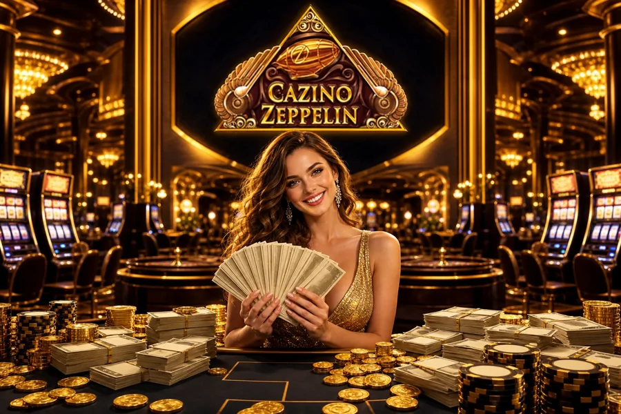 Cazino Zeppelin welcome offer next to Evolution live dealer